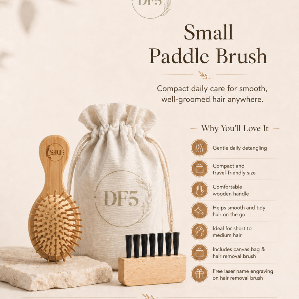 DF5 Travel Paddle Brush Set
